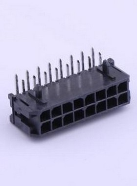 430451600 线对板针座 2x8P 间距:3mm 弯插 系列:Micro-Fit(MX 3.