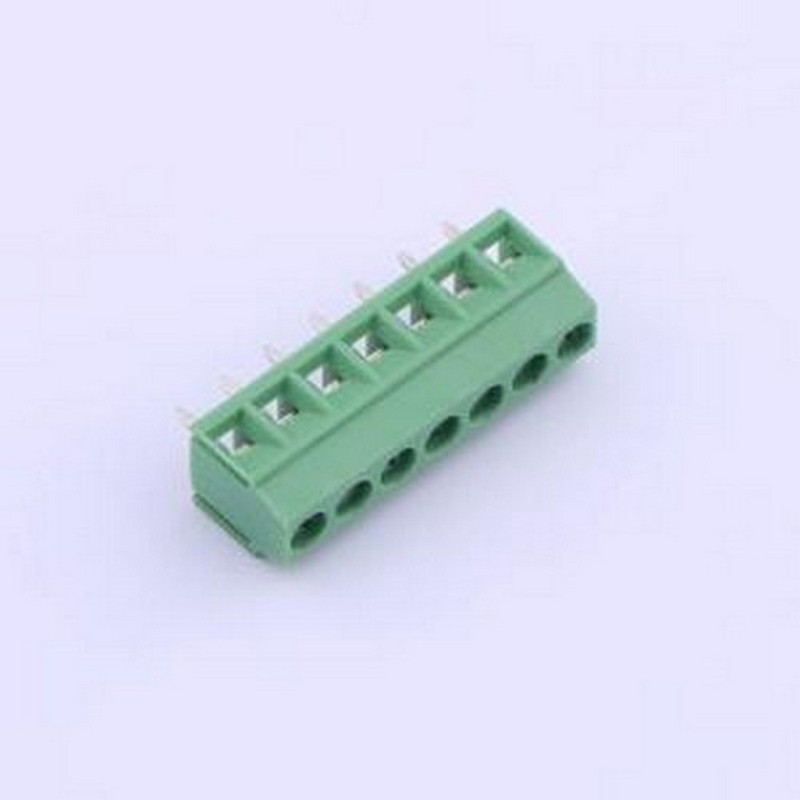 DB125-3.5-7P-GN-S 螺钉式接线端子 1x7P 3.5mm 直插 排数:1 每排