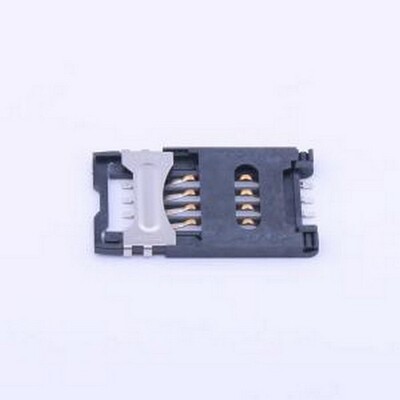SIM-105-ARP8 SIM卡连接器 翻盖式 MiniSIM卡 卡座 SMD