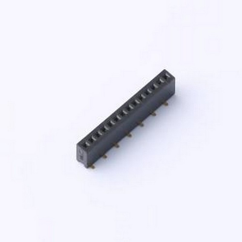X1311FVS-14-C43D35R2 排母 间距:1.27mm 1x14P 立贴 SMD,P=1.27m