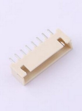 HCZZ0126-8 线对板针座 1x8P 间距:2.54mm 直插 系列:XH 米色 插