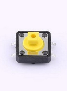 TS-1094TB-B3D2-T-Y 轻触开关 12x12x7.3mm方头 立贴 带柱轻触开