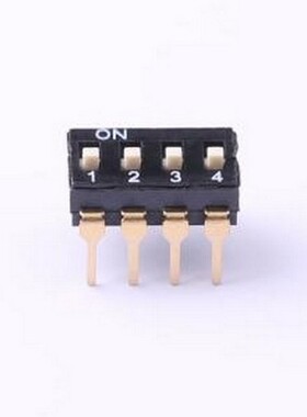 TL-04 拨码开关 拨码开关插件黑色04P-4PIN间距2.54mm立式直插正