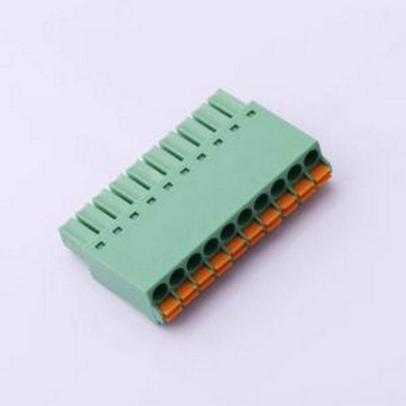 MX15EDGKN-3.5-10P-GN01-Cu-A 插拔式接线端子 1x10P 3.5mm 排数: