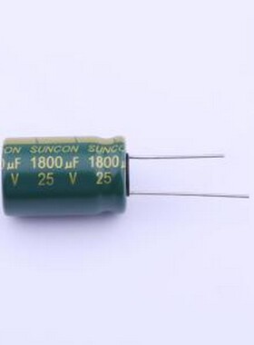 25ME1800AX 直插铝电解电容 1800uF ±20% 25V 插件,D16xL25mm