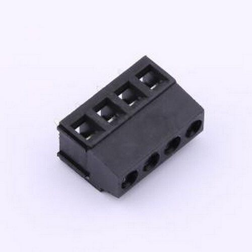 DB128L-5.0-4P-BK-S 螺钉式接线端子 1x4P 5mm 直插 排数:1 每排P