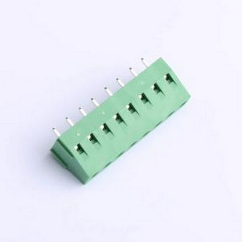 DB128V-5.08-8P-GN-S 螺钉式接线端子 1x8P 5.08mm 直插 排数:1