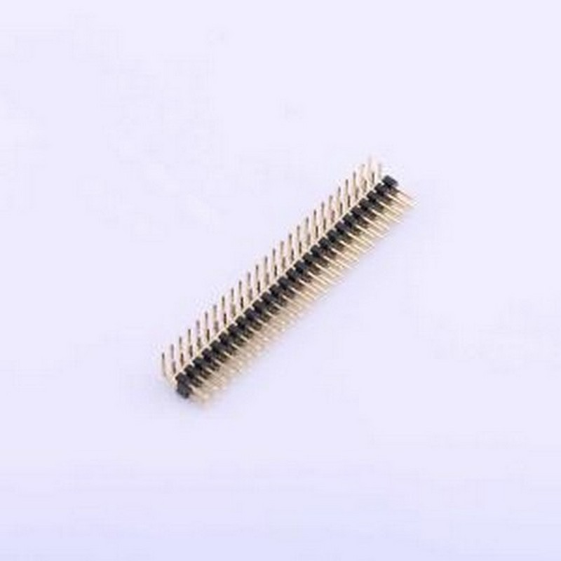 X4621WR-2x26I-C40D28 排针 2x26P 间距:2mm 方针 弯插,P=2mm