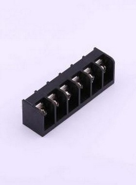 DBT50B-9.5-6P-BK-P 栅栏式接线端子 9.5mm 1x6P 边脚 排数:1 每