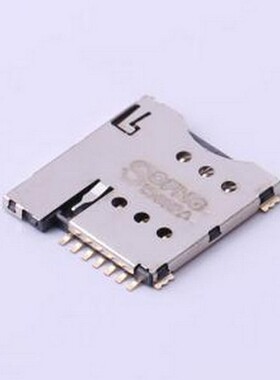 SIM-002-A7 SIM卡连接器 自弹式 MicroSIM卡 卡座 SMD