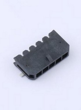 HC-MX3.0-5AWT-05 线对板针座 1x5P 间距:3mm 卧贴 黑色 SMD,P=3m