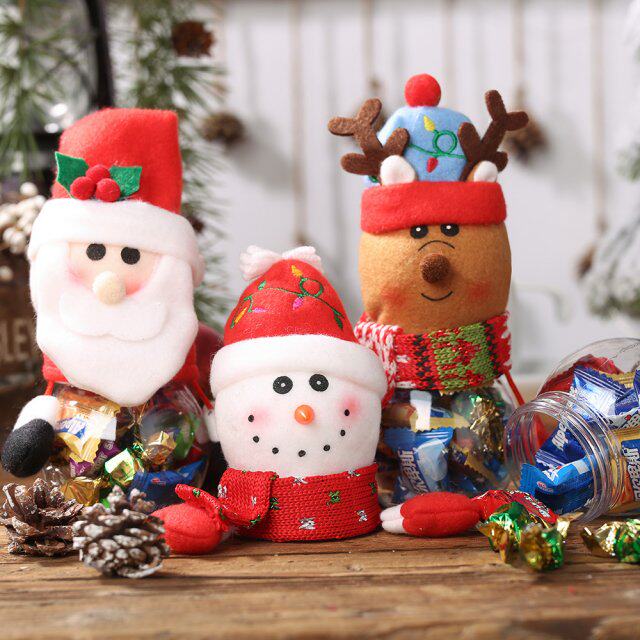 christmas candy jar storage bottle gift bags santa boxes xma