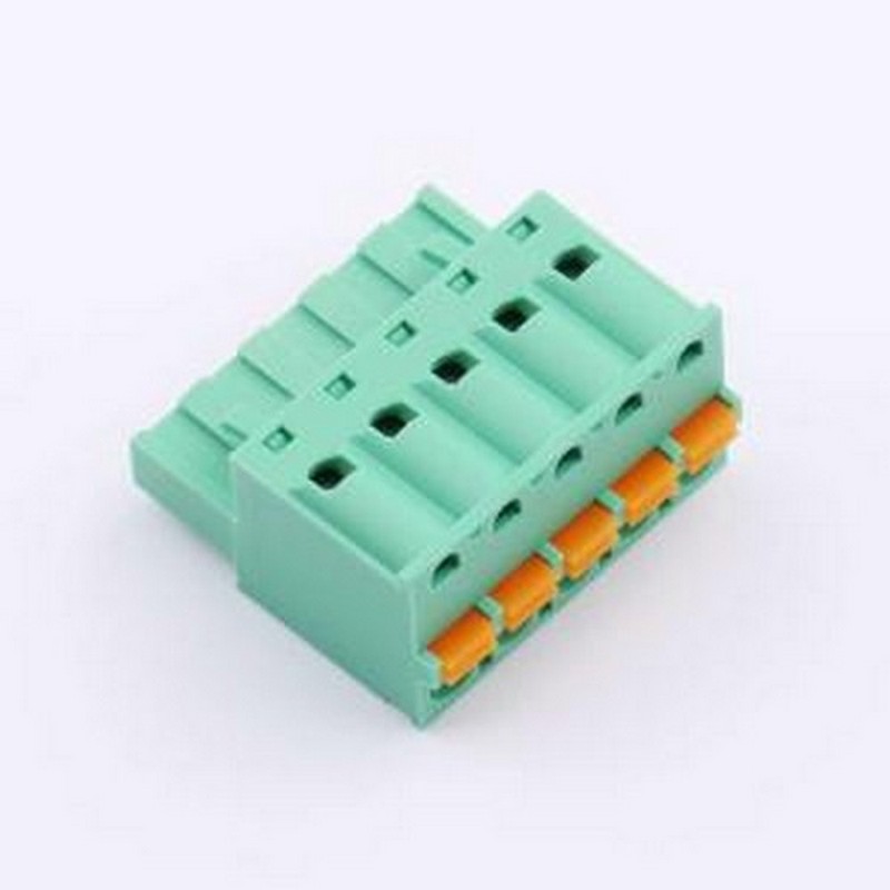 MX2EDGKD-5.08-05P-GN01-Cu-A 插拔式接线端子 1x5P 5.08mm 排数: