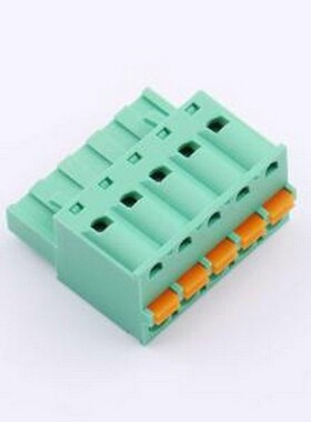 MX2EDGKD-5.08-05P-GN01-Cu-A 插拔式接线端子 1x5P 5.08mm 排数: