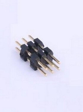 X4622WV-2X03I-C40D28-E60 排针 2x3P 间距:2mm 方针 插件,P=2mm