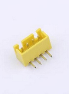 WF-1B254A4P-Y 线对板针座 间距2.54mm 弯插 黄色 1x4P 弯插,P=2.