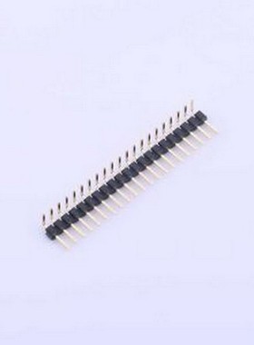 X4611WR-21I-C40D28 排针 1x21P 间距:2mm 方针 弯插,P=2mm