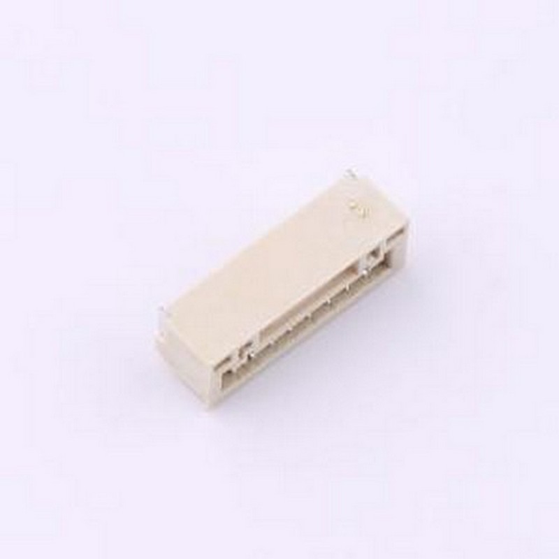 WF-1F125B8P 线对板针座 间距1.25mm带扣 卧贴 1x8P SMD,P=1.25mm
