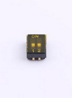 DSHP-02-TJ-GER 拨码开关 1.27mm间距 2位 贴片 DSHP黑色J脚 拨码