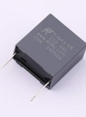 C6A505J25F6R10LC 聚丙烯膜电容(CBB) C6A505J25F6R1000 插件,P=2