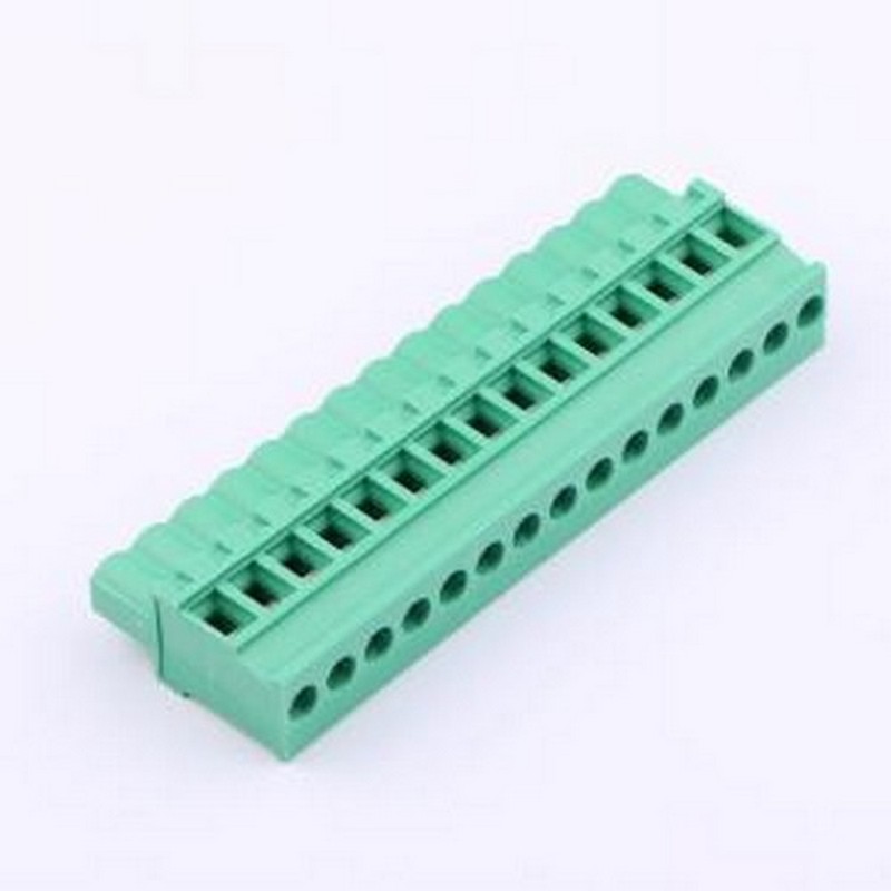 MX2EDGKB-5.08-15P-GN01-Cu-Y-A 插拔式接线端子 1x15P 5.08mm 排