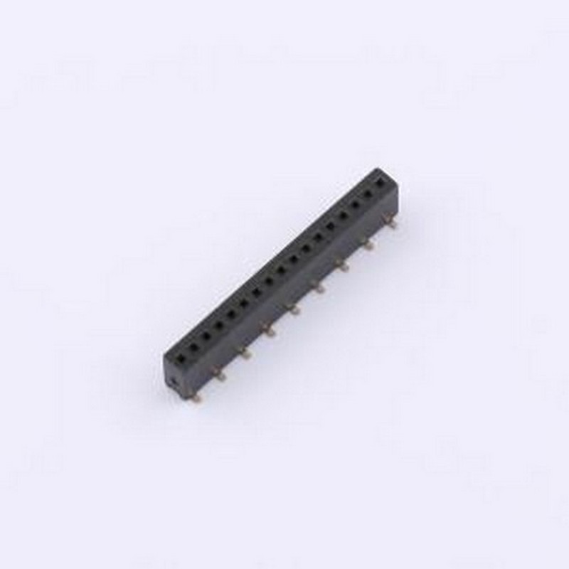 ZX-PM1.27-1-17PU-W 排母 1.27FH H4.3 1x17Pin SMT W2.1U型 PC3.