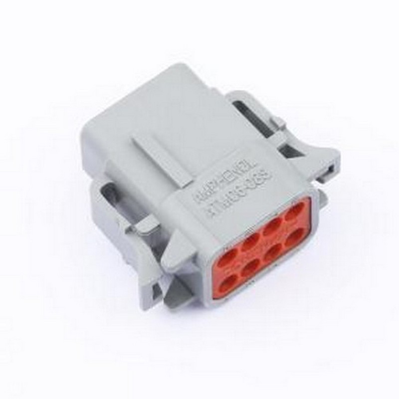 ATM06-08SA 胶壳(线对板/线对线) 插头，带键位，8插座，ATM系列