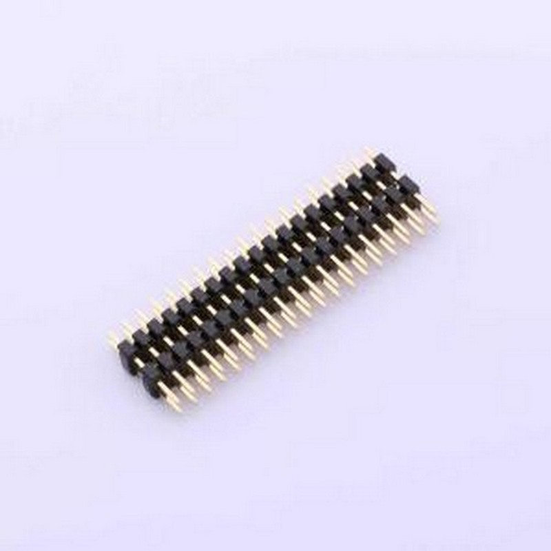X4622WV-2x19I-C40D28-E60 排针 2x19P 间距:2mm 方针 插件,P=2mm
