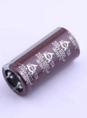 TDA200V1000M25.4*50 牛角型电解电容 1000uF ±20% 200V 插件,D2