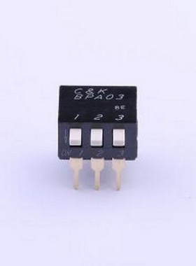 BPA03B 拨码开关 间距2.54mm 琴键 3位拨码开关 插件