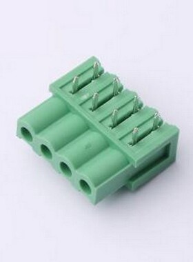 DB2EA-5.08-4P-GN 插拔式接线端子 5.08mm 绿色 插件,P=5.08mm