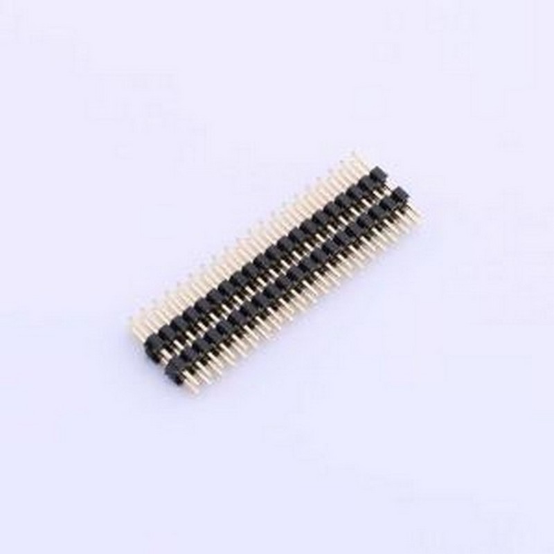 X4622WV-2x20I-C40D28-E60 排针 2x20P 间距:2mm 方针 插件,P=2mm