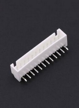 KH-A2504-R-12AWD 线对板针座 间距:2.54mm 1x12P 白色 插件,P=2.