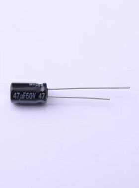 EEUFR1H470 直插铝电解电容 47uF ±20% 50V 插件,D6.3xL11.2mm