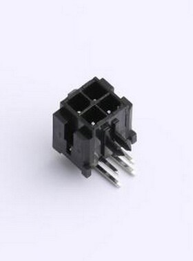 43045-4AWS-02 线对板针座 2x2P 间距:3mm 弯插 弯插,P=3mm