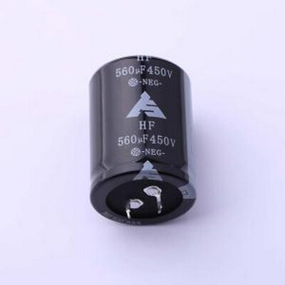 HFE561M35045FVA 牛角型电解电容 560uF ±20% 450V 插件,D35xL45