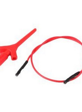 20.132.1 香蕉头/鳄鱼夹 迷你双钩测试钩 红 2件套