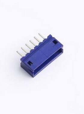 WAFER-ZH150Z-6AL 线对板针座 ZH直针6P 蓝色 插件,P=1.5mm