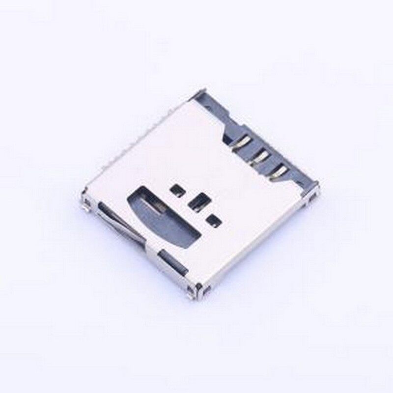 HYCW62-2IN116-270B SD卡/存储卡连接器 TF+SIM二合一卡座 四脚全