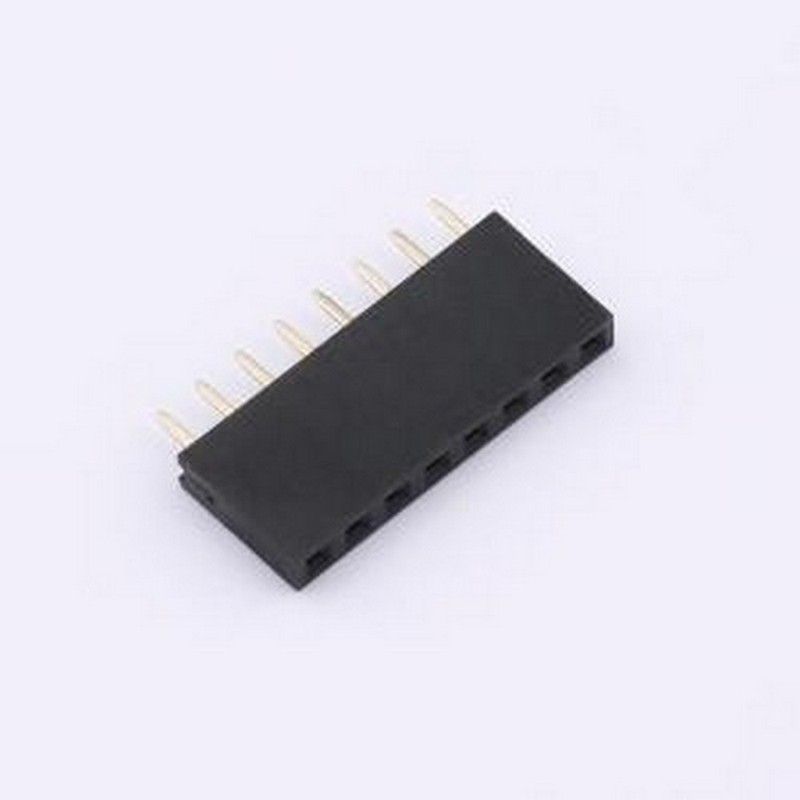 5BML8-11732-108-W0排母 2.54PF间距排母立式插件1*8P H8.5 DIP