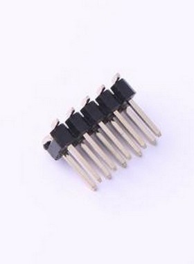 PZ254-2-05-S 排针 2x5P 间距:2.54mm 方针 立贴 黑色 SMD,P=2.54