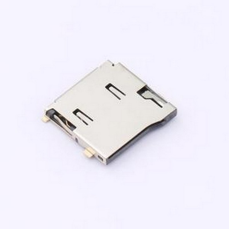 TF-002-P SD卡/存储卡连接器 自弹式 MicroSD卡(TF卡) 卡座 SMD