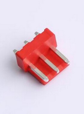 XY-VH3.96-3A11-R 线对板针座 VH 3.96mm 1x3P 直插 红色 插件,P=