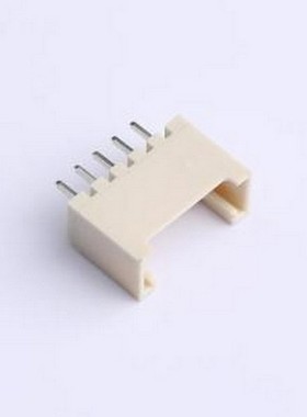 HC-HY-5A-M 线对板针座 1x5P 间距:2mm 直插 插件,P=2mm