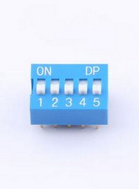 KH-BM2.54B-5P 拨码开关 蓝色拨码开关,5位,间距2.54mm 拨码开关