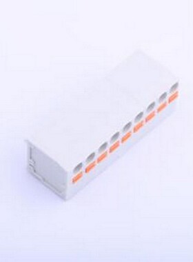 KF239-5.0-9P 弹簧式接线端子 1x9P 5mm 每排P数:9 排数:1 插件,P