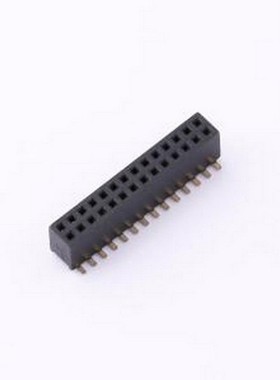 ZX-PM1.27-2-14PU-W 排母 1.27FH H4.3 2x14Pin SMT U型PC4.8 PB4