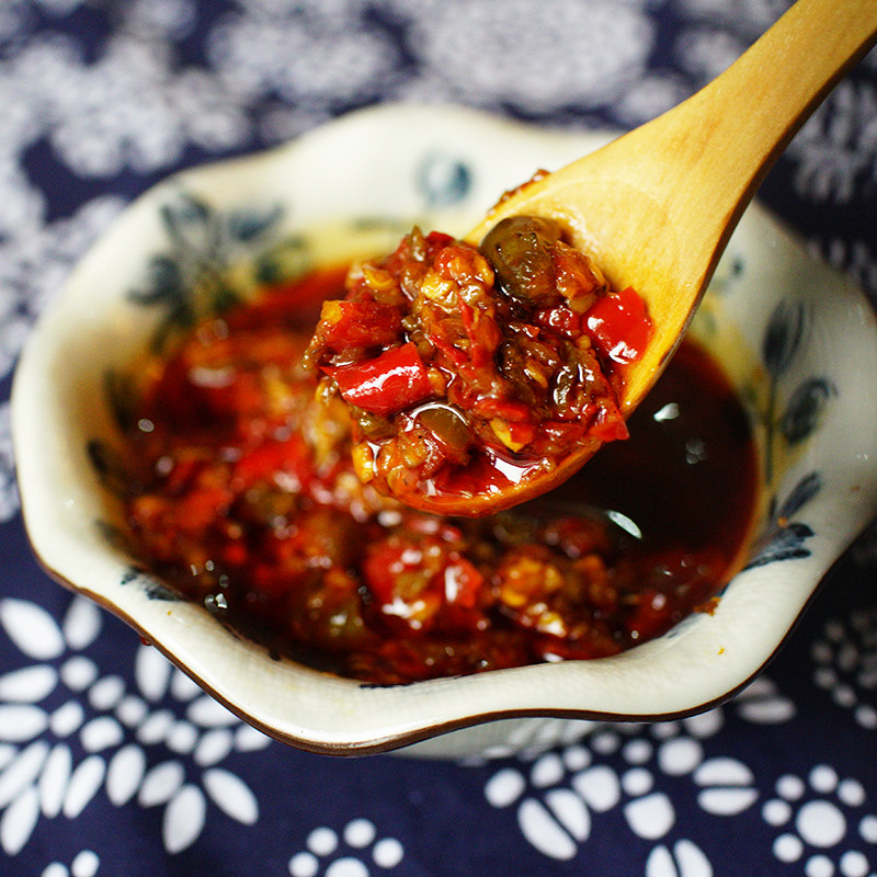 辣椒酱超辣 农家剁椒酱蒜蓉酱下饭菜500g 辣椒麻辣调料