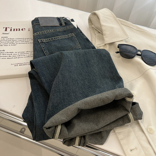 直筒长裤常规牛仔裤2023秋季