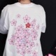 2025SS夏季 T恤ins 休闲男女同款 新款 日系潮流樱花纯棉情侣圆领短袖